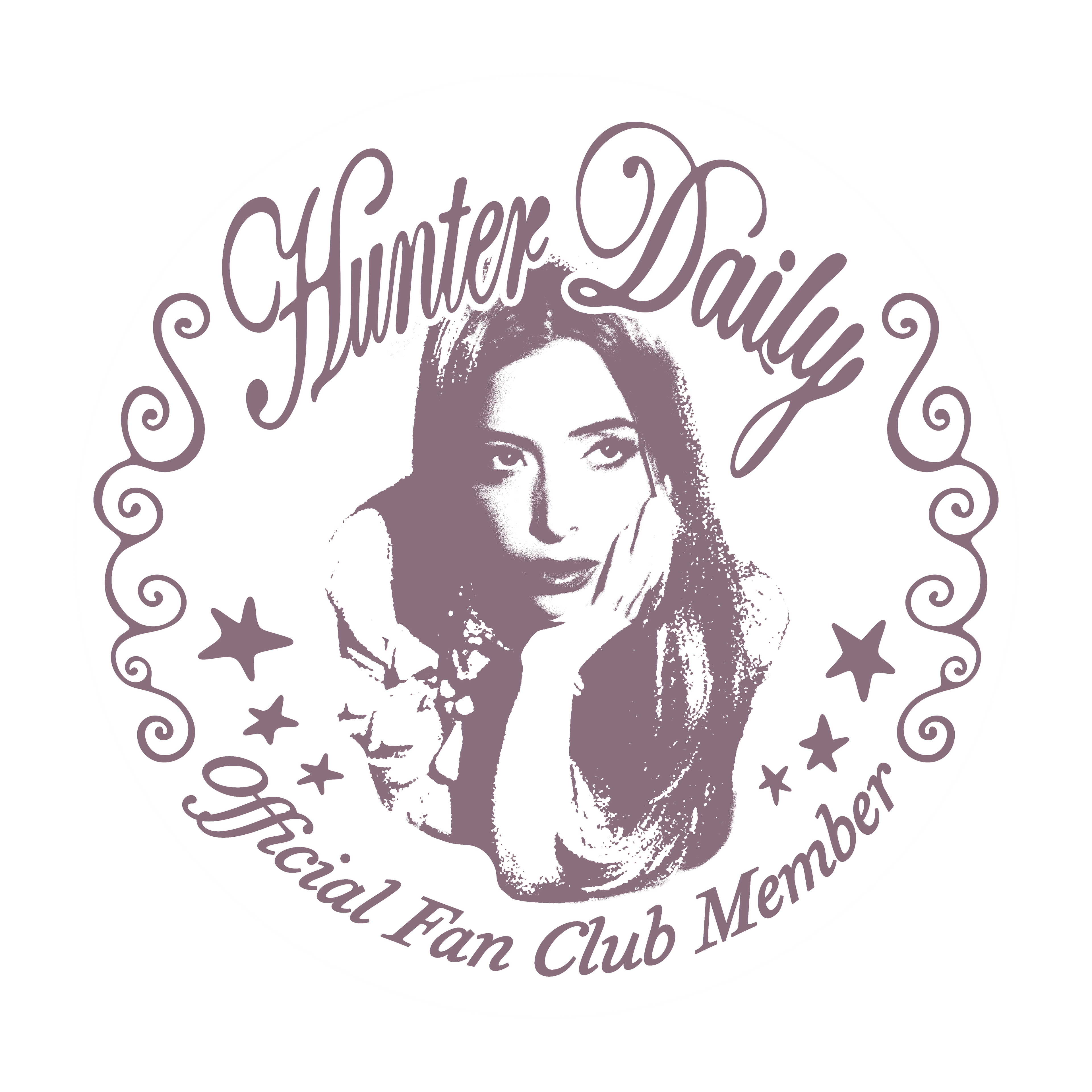 Hunter Daily Fan Club Sticker
